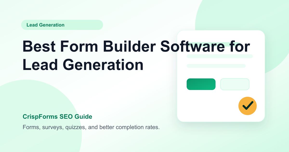 Best Form Builder Software for Lead Generation
