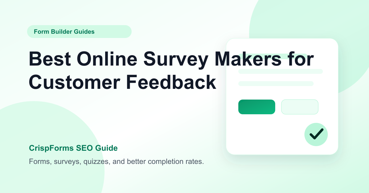 Best Online Survey Makers for Customer Feedback
